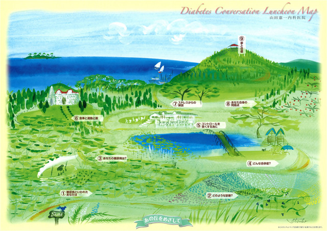 Conversation luncheon map